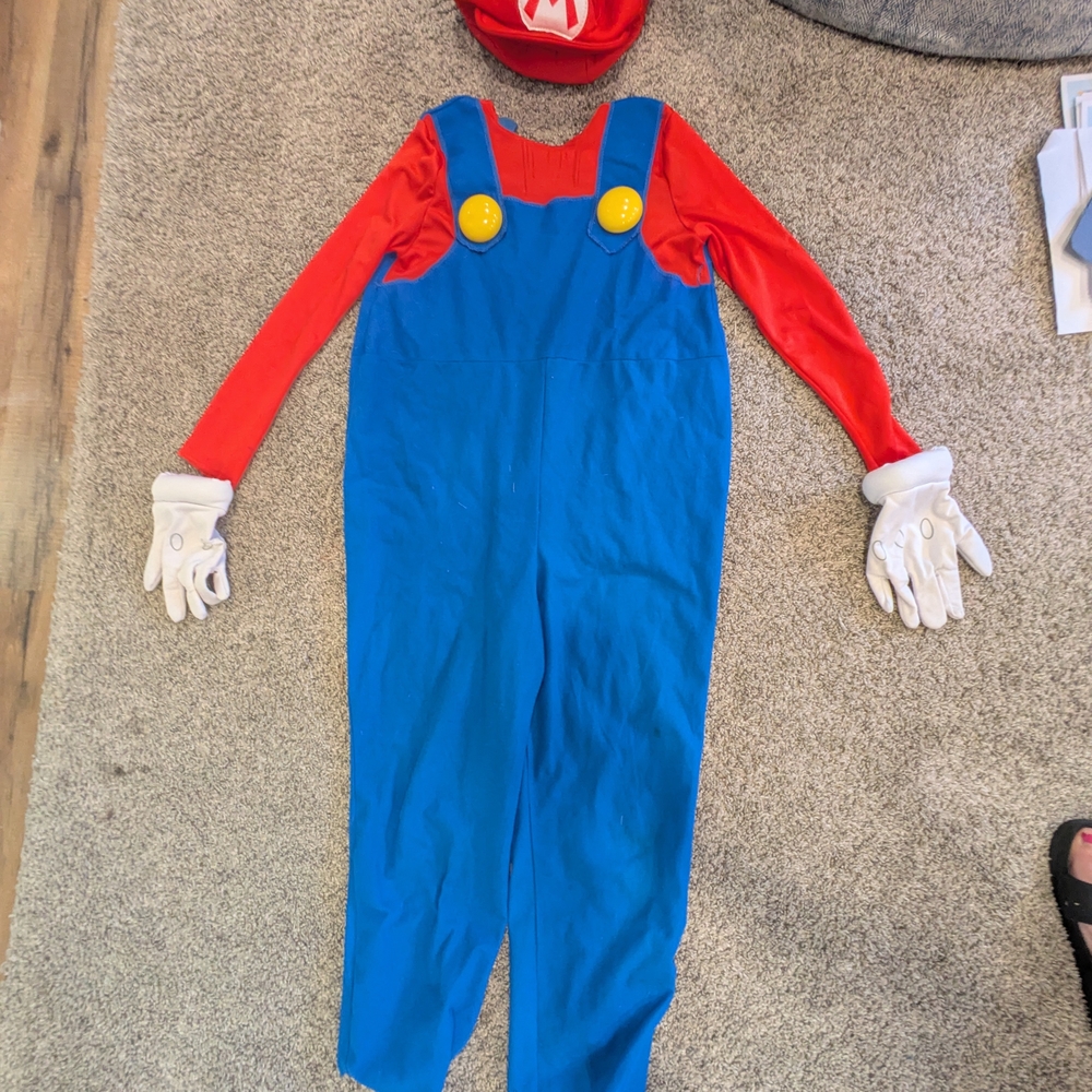 Disguise Red and Blue Plumber Costume for Kids